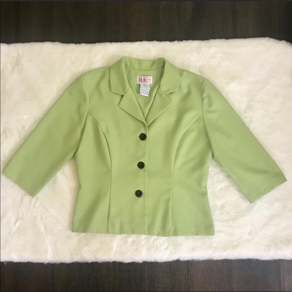 R&K Jackets & Blazers - Vintage Green R&K Originals Petite Size 10P